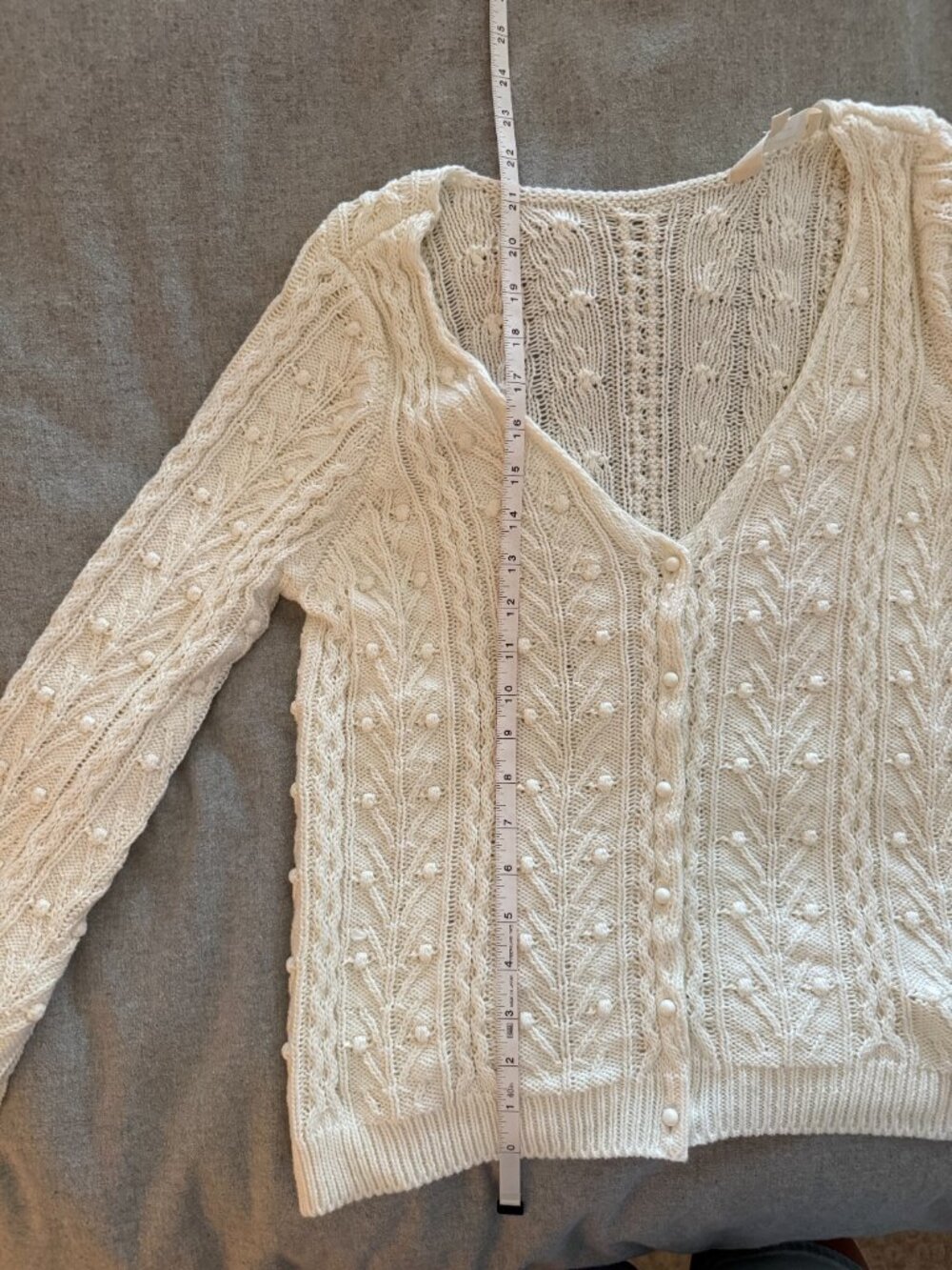 Sezane Beryl Cardigan - Ecru - Size Small - Excellent Condition! - Picture 6 of 10
